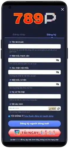 Banner đăng ký tài khoản 789P – Nhận thưởng ngay khi tham gia